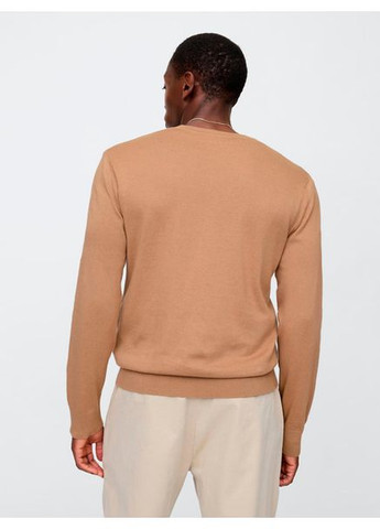 Светло-коричневый демисезонный свитер мужской m, camel hair brown (светло-коричневый) Gap