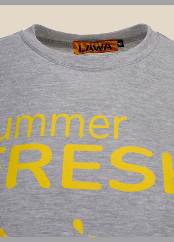 Серая летняя футболка LAWA