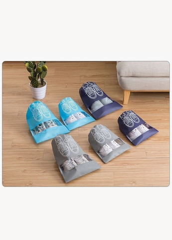 Удобная сумка для обуви 27х36 см темносера (OK0028_4) No Brand (315922572)