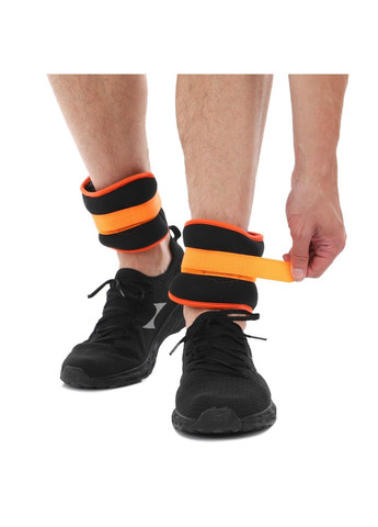 Утяжелители-манжеты для рук и ног Pro (2 x 1кг) (неопрен, металлические шарики, черно ) Zelart (361433864)