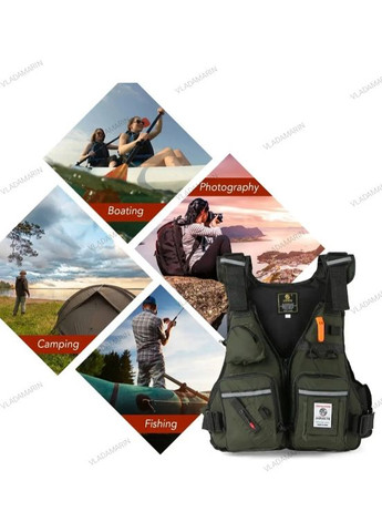 Професійний пятувальний жилет,чоловічий рибацький розвантажувальний жилет JARUSITE Jard (366547248)