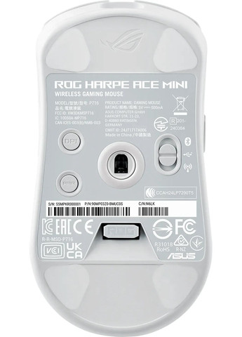 Миша 90MP03Z0-BMUA10 ROG Harpe Ace Mini, USB-A/WL/BT, Asus (367984052)