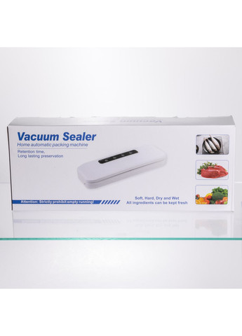 Вакууматор побутовий для сухих та вологих продуктів 400 Вт вакуумний пакувальник 4 режими роботи + 10 пакетів Білий HP-11-17W Yiwu (370706844)