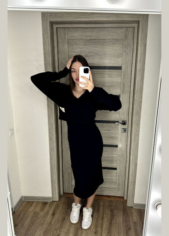 Жіночий костюм сукня та кофта колір чорний р.42/44 450581 New Trend (282926705)