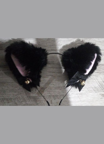 Обруч с ушками кошки. Ушки с бубенцами на обруче. Черные A.G. (299770270)