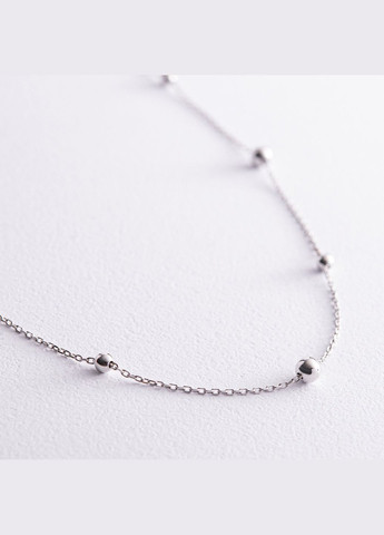 Колье Шарики в белом золоте кол02226 43 Oniks (264392779)