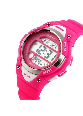 1077 розовые детские спортивные часы Skmei 1077 rose (394594171)