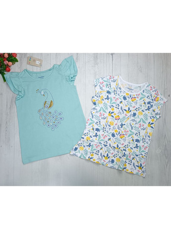 Комбінована літня футболка для дівчинки, набір 2 шт Lupilu