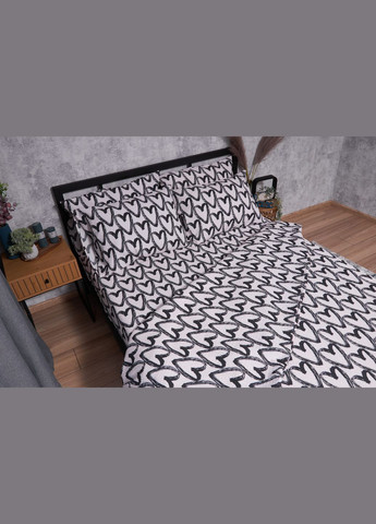 Комплект постельного белья Жатка «» полуторный евро 160х220 наволочки 4х70х70 (MS-820001937) Moon&Star Pink Love (285717081)