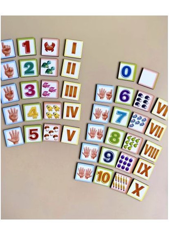 Пазл-сортер SMART СЧЕТ Ubee для обучения детей счету развивающая игрушка арабские и римские цифры ProDobro (367097851)