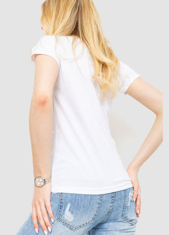 Футболка жіноча з принтом, колір бежевий, Ager - (279537553)