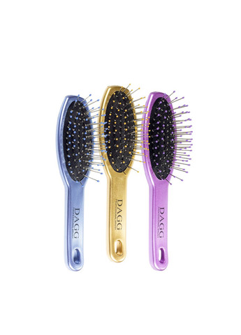 Щітка для волосся масажна пластикова 17 см В 23 SH Золота DAGG (367990176)