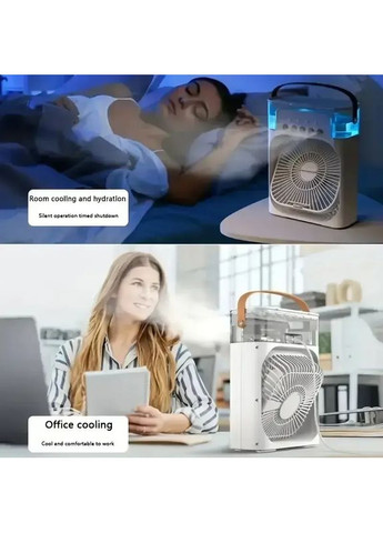 Кондиціонер настільний вентилятор із зволожувачем повітря Fanmini 3 в1 Domotec (363834400)