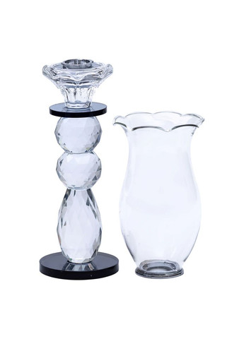 Підсвічник скляний 7×32 см підсвічник декоративний келих на ніжці HP-4-3L Yiwu (331784507)