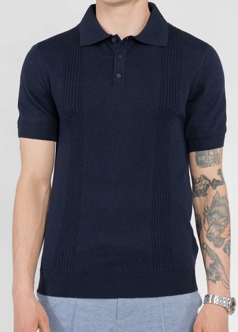 Синяя футболка-поло мужское синее для мужчин Arber