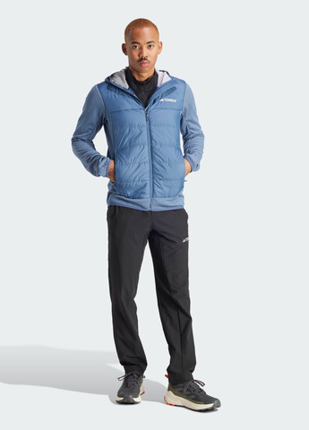 Синяя демисезонная куртка terrex multi hybrid insulated hooded adidas