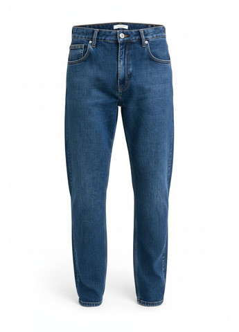 Темно-синие демисезонные мом фит джинсы мужские mom vg semi-big (синие) Vingvgs