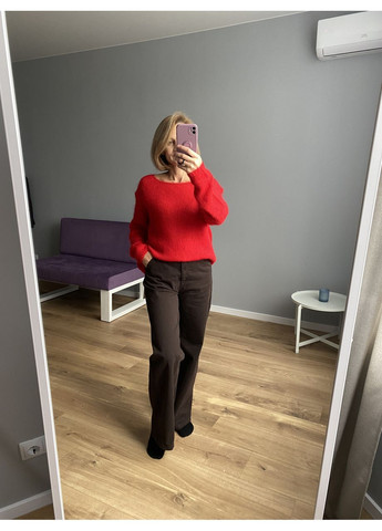 Брюки женские, котоновые брюки, шоколадные брюки, прямые брюки, Bloom (362561297)