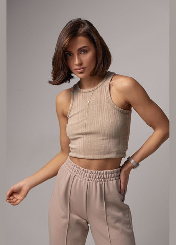 Жіночий топ-майка з еластичного трикотажу Liton (296908986)