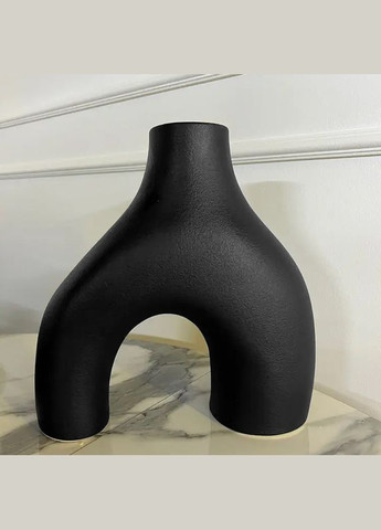 Ваза для цветов Black двуногая керамическая в скандинавском стиле 5 шт. Lesko (336517779)