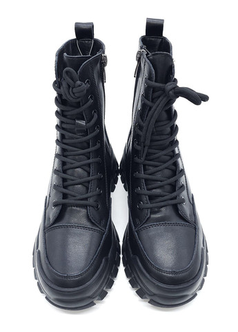 Осенние женские ботинки зимние черные кожаные ii-11-20 23 см(р) It is