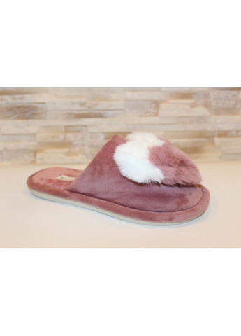 Розовые тапочки комнатные женские розовые No Brand с мехом