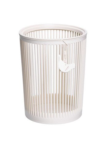 Корзина для мусора пластиковая 8л белая для офиса ведро для бумаги контейнер для отходов Yiwu (370432748)