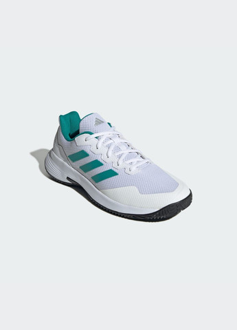Белые летние кроссовки для тенниса gamecourt 2.0 adidas