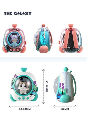 Світлодіодний нічник із улюбленцем, що говорить, у формі рюкзачка з фігуркою космічний милий із Bluetooth підключенням Shantou (296723007)