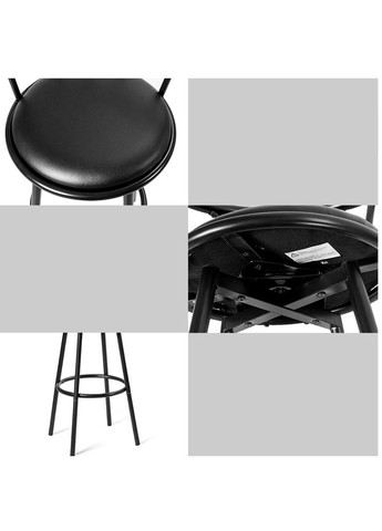 Комплект барных стульев Pareo со спинкой Costway (361952868)