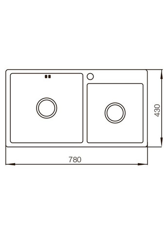 Мойка MX7843220x1.0-Satin (MX0564) Mixxus (315506718)