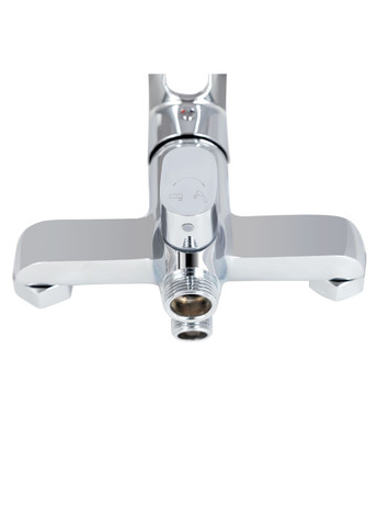 Змішувач для ванни Latwa з поворотним виливом (з душовим гарнітуром) (k35) LDLAT005CRM45415 Chrome LIDZ 005 (323485856)