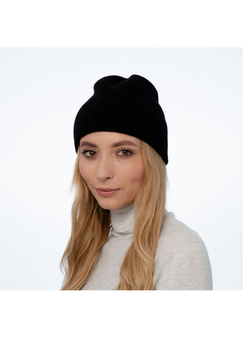 Шапка по голове женская ангора с вискозой черная EILEEN LuckyLOOK 242-098 (322791272)