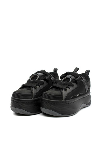 Чорні всесезонні жіночі кросівки 16360331 чорний екошкіра Buffalo
