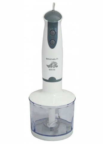 Погружной блендер 3в1 EBS-600SS 600 Вт измельчитель миксер многофункциональный кухонный Бело - серый Grunhelm (296925644)