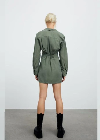 Оливкова сукня Zara