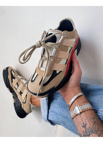 Черные демисезонные кроссовки мужские adidas niteball beige black orange адидас найтбол No Brand