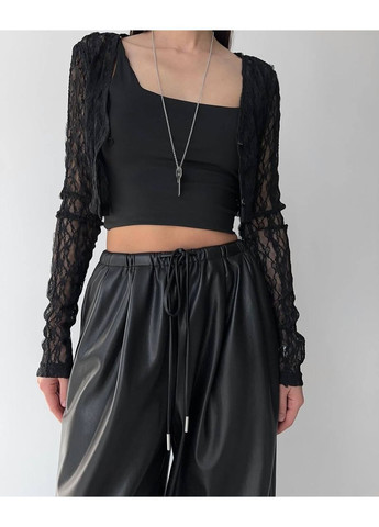 Женские штаны кожаные на флисе No Brand (369176161)