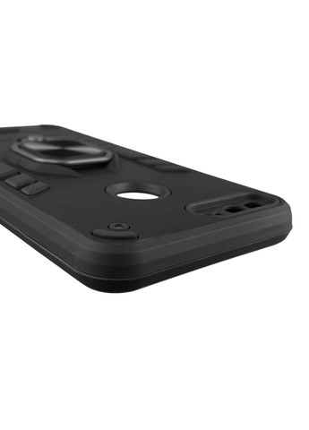 Чехол для телефона 9 Lite бронированный с магнитным кольцом-держателем на хонор 9 лайт чёрный Honor (366230831)