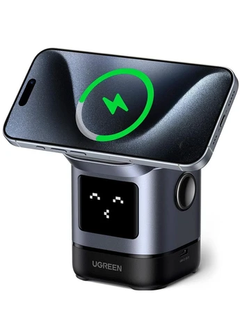 Зарядний пристрій 2-in-1 wireless iPhone + AirPods W709 gray (45775) Ugreen (394710727)