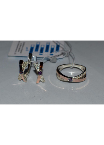 Серебряный гарнитур с напайками из золота Silver Style (367268250)