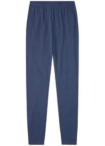 Синяя всесезон хлопковая пижама (лонгслив, брюки) лонгслив + брюки Pepperts