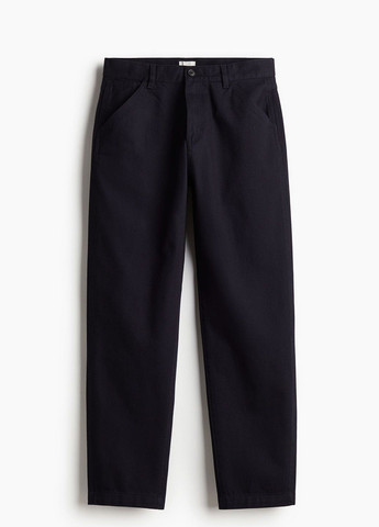 Темно-синие кэжуал демисезонные брюки H&M