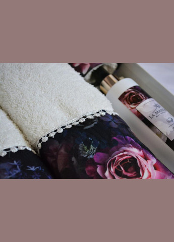 Подарунковий набір рушників La, 3 шт. з ароматом Violet Ekru Maison білий