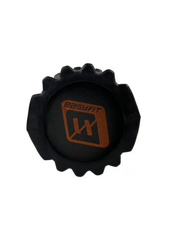 Масажний ролик Solid Roller v.1.1s 33 см чорний EasyFit (362440909)