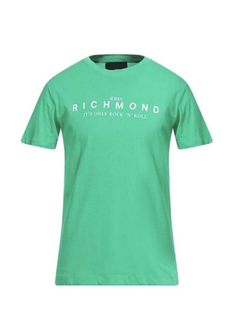 Зелена футболка з коротким рукавом John Richmond