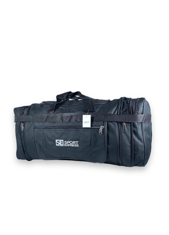 Дорожня сумка з розширенням 1 відділення 2 бокові кишені розмір: 70(80)*35*27 см чорна Sport (266911582)