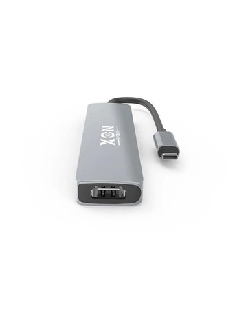 USB-хаб XON SmartHub 6 в 1 (SD/TF + Type-C + USB3.0 + 2хUSB2.0) Сірий (UHCHP062322G 5139) XON E-Tech (303928573)