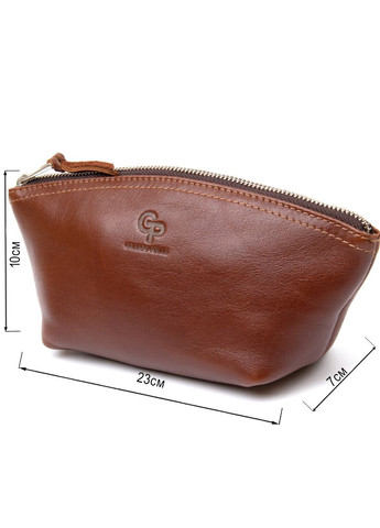 Женская косметичка из натуральной кожи 11510 Коричневый Grande Pelle (332052675)