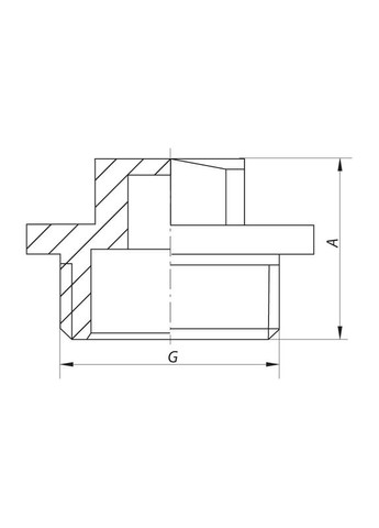 Резьбовой фитинг заглушка С KF.P06M 1/2'' (KR3045) KOER (315507140)
